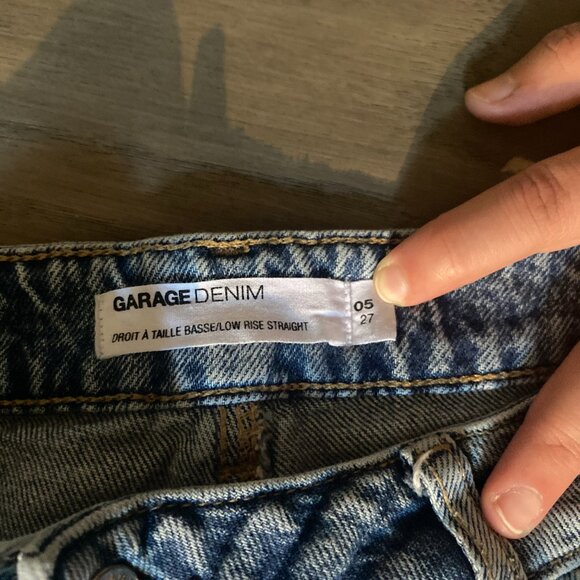 Garage Low-Rise Straight Leg Jeans - Picture 7 of 7